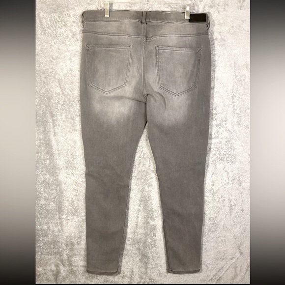 Express Jeans Gray Ankle Leggings High Rise Skinny Stretch - Picture 3 of 8